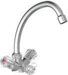 Waschtischarmatur SCH&Uuml;TTE "Brillant", grau (chrom), B:5,5cm H:21,3cm T:20,5cm,