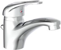 Waschtischarmatur SCH&Uuml;TTE "Calvino Eco", grau (chrom), B:5cm H:12cm T:16cm,