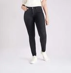 Skinny-fit-Jeans MAC "Dream Skinny", Damen, Gr. 32, L&auml;nge 32, schwarz (schwarz,