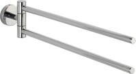 Handtuchhalter WENKO "Bosio", silber (silberfarben), B:5,5cm H:9cm T:43cm, Edelstahl,