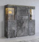 Highboard OTTO HOME "India,Breite 130cm, stilvolle Hochkommode 3T&uuml;ren, Klappe und