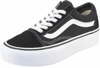 Plateausneaker VANS "Old Skool Platform", Damen, Gr. 37, schwarz-wei&szlig; (schwarz,