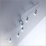 B.K.LICHT LED Deckenspots, silber (titansilberfarben, silberfarben), 6, H: 12cm,