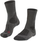 Socken FALKE "TK1 Adventure", Kinder, Gr. 39-41, grau (asphalt meliert (3180)),