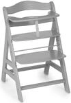 Hochstuhl HAUCK "Alpha+", Kinder, Gr. B/H/T: 56cm x 77cm x 48cm, grau, Baumwolle,