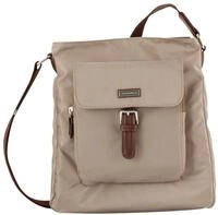 Hobo TOM TAILOR "Rina", Damen, Gr. B/H/T: 25cm x 27,5cm x 7cm, beige, Nylon,