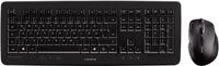 CHERRY Tastatur "DW 5100 Kabelloses Tesktopset, Schwarz, USB", schwarz, B:21cm