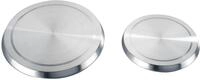 Herd-Abdeckplatte WENKO "Modell Edelstahl", silber (silberfarben), B:20,16cm H:2cm,