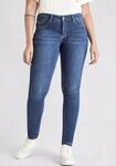 Skinny-fit-Jeans MAC "Dream Skinny", Damen, Gr. 34, L&auml;nge 28, blau (mid blau