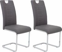 Freischwinger HELA "Ruby", grau (grau, silberfarben), B:44cm H:104cm T:57,5cm,