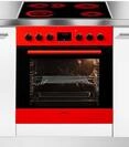 AMICA Elektro-Herd-Set "EHC 12920 R", Energieeffizienz: A, rot, Herdsets,