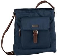 Hobo TOM TAILOR "Rina", Damen, Gr. B/H/T: 25cm x 27,5cm x 7cm, blau, Nylon,