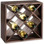 Weinregal KESPER "Regalsystem, Kiefernholz, FSC", braun, B:50cm H:50cm T:25cm,