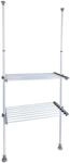 Teleskopregal WENKO "Modell Herkules Twin", grau (wei&szlig;, grau), B:120cm H:300cm