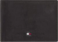Geldb&ouml;rse TOMMY HILFIGER "JOHNSON MINI CC FLAP COIN POCKET", Herren, schwarz, Leder,