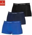 Trunk "CK Low Rise Trunk 3 PACK", Herren, Gr. S, 3 Stk., blau (blau, dunkelblau,