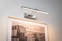 PAULMANN LED Bilderleuchte "Beam Fifty", grau (chromfarben), 1, H: 4,6cm, 1 Stk.,