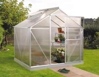 Gew&auml;chshaus VITAVIA "EOS 3100", silber (silberfarben), B:198cm T:155cm,