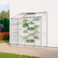 Anlehngew&auml;chshaus VITAVIA "Styx 1300", silber (silberfarben), B:65cm T:192cm,