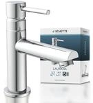 Standventil SCH&Uuml;TTE "LAURANA", silber (chrom), B:4,5cm H:15cm T:14cm, Messing,