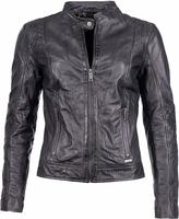 Lederjacke MAZE "Lederjacke Marcie", Damen, Gr. L, grau, Obermaterial: 100%...