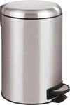 M&uuml;lleimer WENKO "Leman", silber (silberfarben), B:25cm H:38cm T:32cm, Edelstahl,