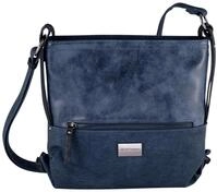 Umh&auml;ngetasche TOM TAILOR "ELIN FLASH", Damen, Gr. B/H/T: 28,5cm x 26cm x 9cm, blau,