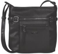 Umh&auml;ngetasche TOM TAILOR "JUNA", Damen, Gr. B/H/T: 24cm x 7,5cm, schwarz,