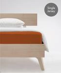 Spannbettlaken FLEURESSE "Jenny C aus feinf&auml;digem Mako-Jersey", orange (terrakotta),