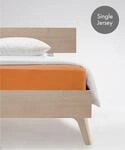 Spannbettlaken FLEURESSE "Jenny C aus feinf&auml;digem Mako-Jersey", orange, L:200cm,