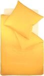 Bettw&auml;sche FLEURESSE "Colours in 135x200, 155x220 oder 200x200 cm", gelb (sonne),