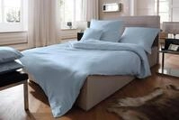 Bettw&auml;sche FLEURESSE "Colours in 135x200, 155x220 oder 200x200 cm", blau (bleu),