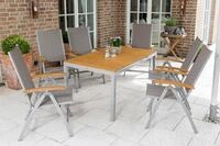 Garten-Essgruppe MERXX "Naxos", beige (natur), Obermaterial: 100% Polyester,