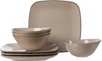 Tafelservice RITZENHOFF & BREKER "Geschirr-Set CASA", braun (nougat), 8 Stk.,