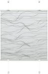 Plissee GARDINIA "EASYFIX Katy Wave mit 2 Bedienschienen" Gr. 1, wei&szlig;, B:50cm