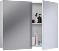 Badspiegel VCM "Spiegelschrank Spiegel Badezimmer Badinos 60x80 cm", wei&szlig;, B:80cm