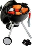 Kinder-K&uuml;chenset KLEIN "Weber Spiel-Kugelgrill One Touch Premium", schwarz,