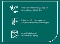 Naturhaarbettdecke FAN "Gobi, Bettdecken f&uuml;r Sommer und Winter,