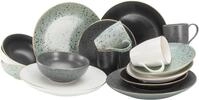 Kombiservice CREATABLE "Geschirr-Set Industrial Gold", schwarz-wei&szlig; (schwarz,