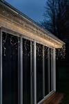 KONSTSMIDE LED-Lichtervorhang, Energieeffizienz: G, wei&szlig;, Dioden 96 Stk. Flammen 96