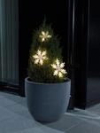 KONSTSMIDE LED-Lichtervorhang "Weihnachtsdeko aussen", transparent, Dioden 15 Stk.