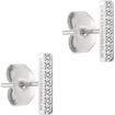 Paar Ohrstecker LIEBESKIND BERLIN "The Sparkling Basic", silber (edelstahlfarben,