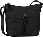 Umh&auml;ngetasche TOM TAILOR "Imeri", Damen, Gr. B/H/T: 28cm x 25cm x 8,5cm, schwarz,