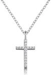 Kette mit Anh&auml;nger ENGELSRUFER "Kreuz", silber (silber, 925), Halsketten, Damen,