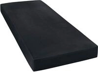 Spannbettlaken JANINE "MAKO-FEINJERSEY 5007", schwarz, L:200cm, Mako-Jersey,
