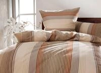 Bettw&auml;sche DYCKHOFF "Kira", beige, B/L: 155cm x 220cm, 1 Stk., 1 Stk., Frottee, B/L: