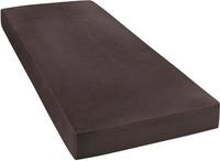 Spannbettlaken JANINE "MAKO-FEINJERSEY 5007", braun (dunkelbraun), L:200cm,