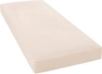 Spannbettlaken JANINE "MAKO-FEINJERSEY 5007", beige (sand), L:200cm, Mako-Jersey,