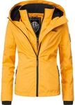 Outdoorjacke MARIKOO "&Uuml;bergangsjacke Erdbeere", Damen, Gr. L, gelb, Obermaterial: