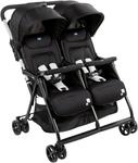 Zwillingsbuggy CHICCO "OHlal&agrave; Twin, Black Night", Baby, schwarz (schwarz night),